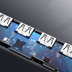 Ugreen USB Type C HUB - 4x USB 3.2 Gen 1 su USB-C maitinimo prievadu pilkas (CM219 70336) -- USB Hubs