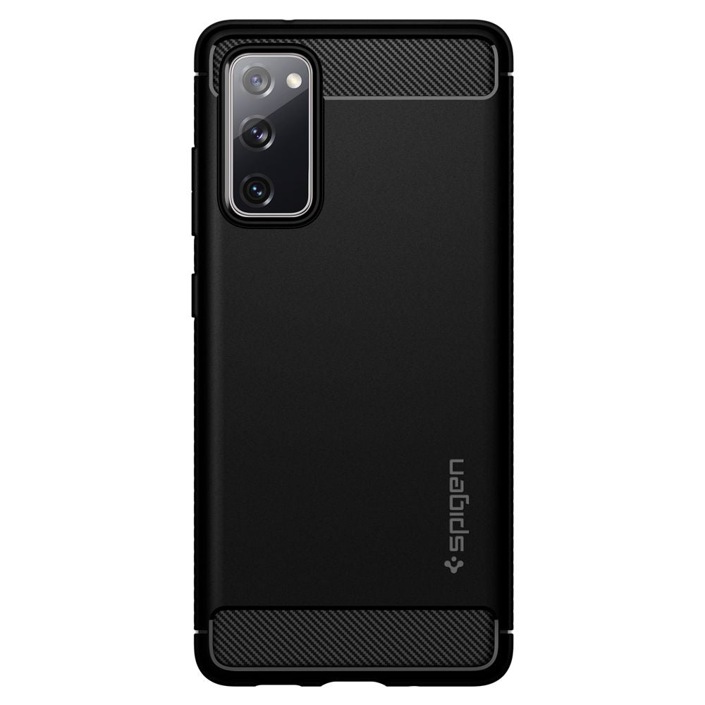 Spigen Rugged Armor dėklas Samsung Galaxy S20 FE – juodas -- Samsung Galaxy S20 FE