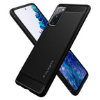 Spigen Rugged Armor dėklas Samsung Galaxy S20 FE – juodas -- Samsung Galaxy S20 FE