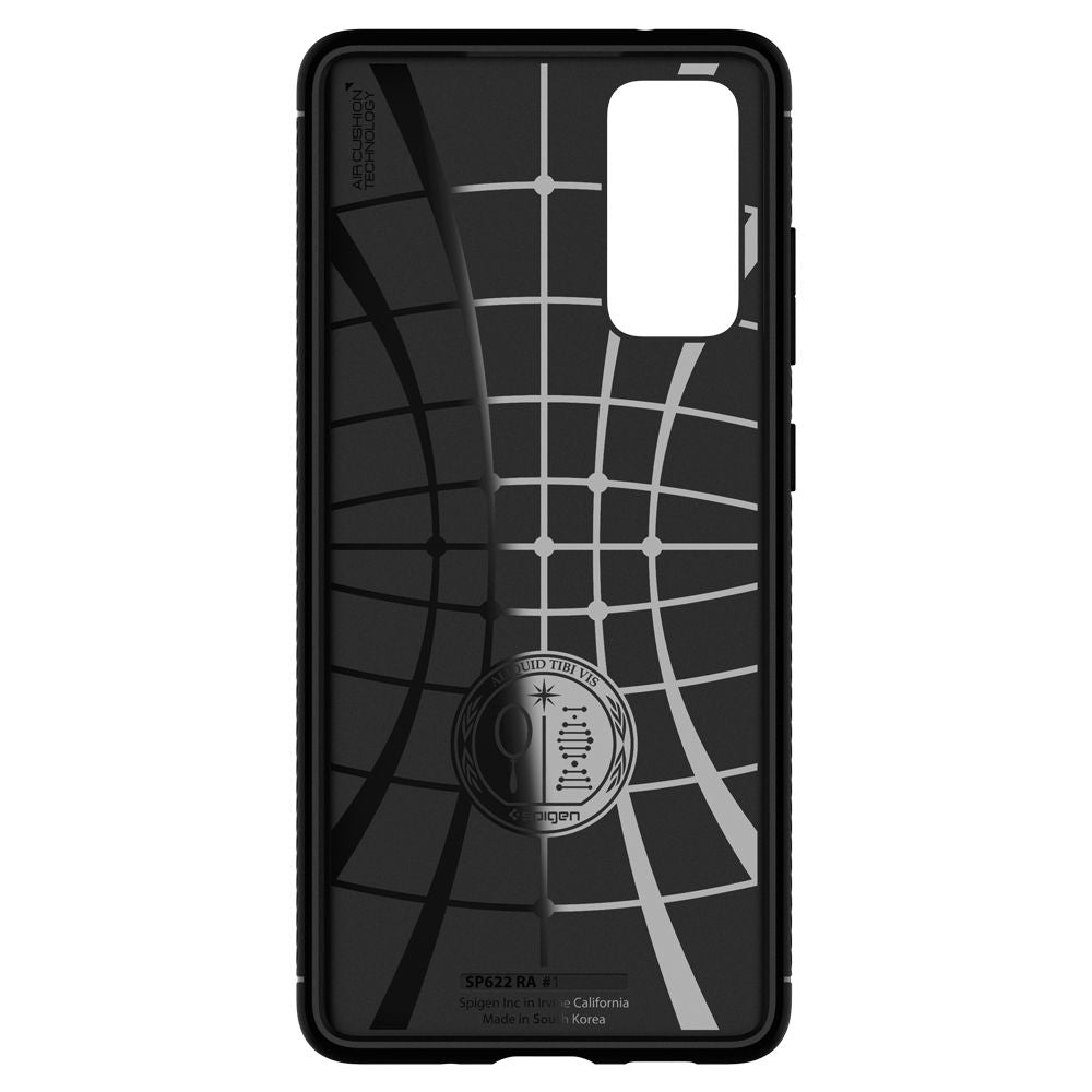 Spigen Rugged Armor dėklas Samsung Galaxy S20 FE – juodas -- Samsung Galaxy S20 FE