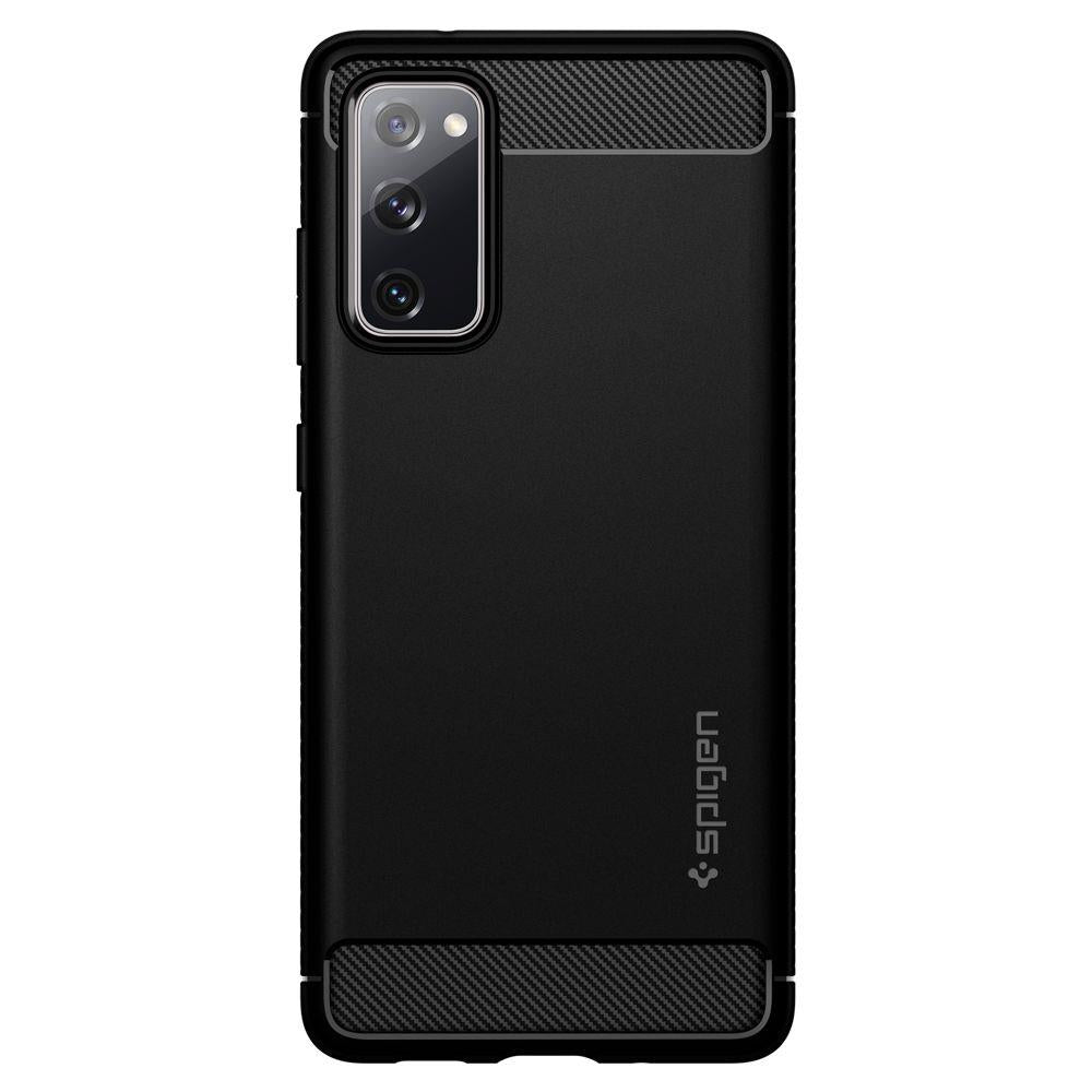 Spigen Rugged Armor dėklas Samsung Galaxy S20 FE – juodas -- Samsung Galaxy S20 FE