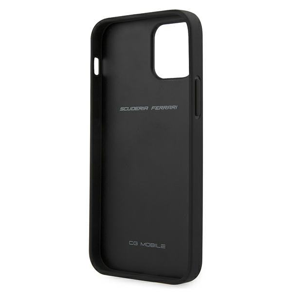 Ferrari Off Track Quilted dėklas iPhone 12 Pro Max 6.7" – juodas -- iPhone 12 Pro Max