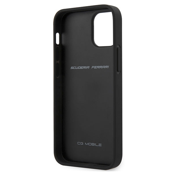 Ferrari odinis dėklas iPhone 12 mini – juodas (Off Track Quilted) -- iPhone 12 Mini