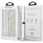 Guess dėklas iPhone 12 mini – baltas, Gold Chain -- iPhone 12 Mini