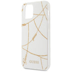 Guess dėklas iPhone 12 mini – baltas, Gold Chain -- iPhone 12 Mini