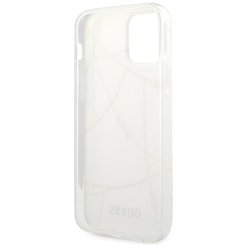 Guess dėklas iPhone 12 mini – baltas, Gold Chain -- iPhone 12 Mini