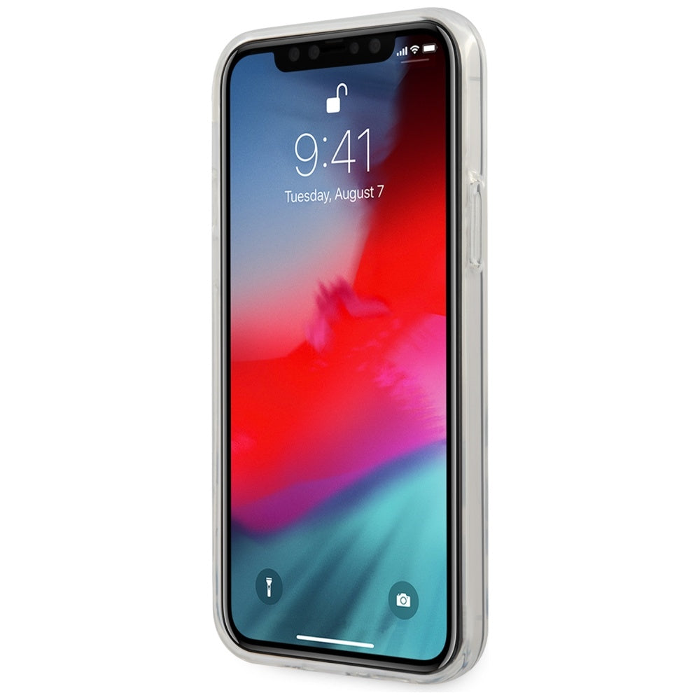 Guess dėklas iPhone 12/12 Pro – juodas (Triangle) -- iPhone 12