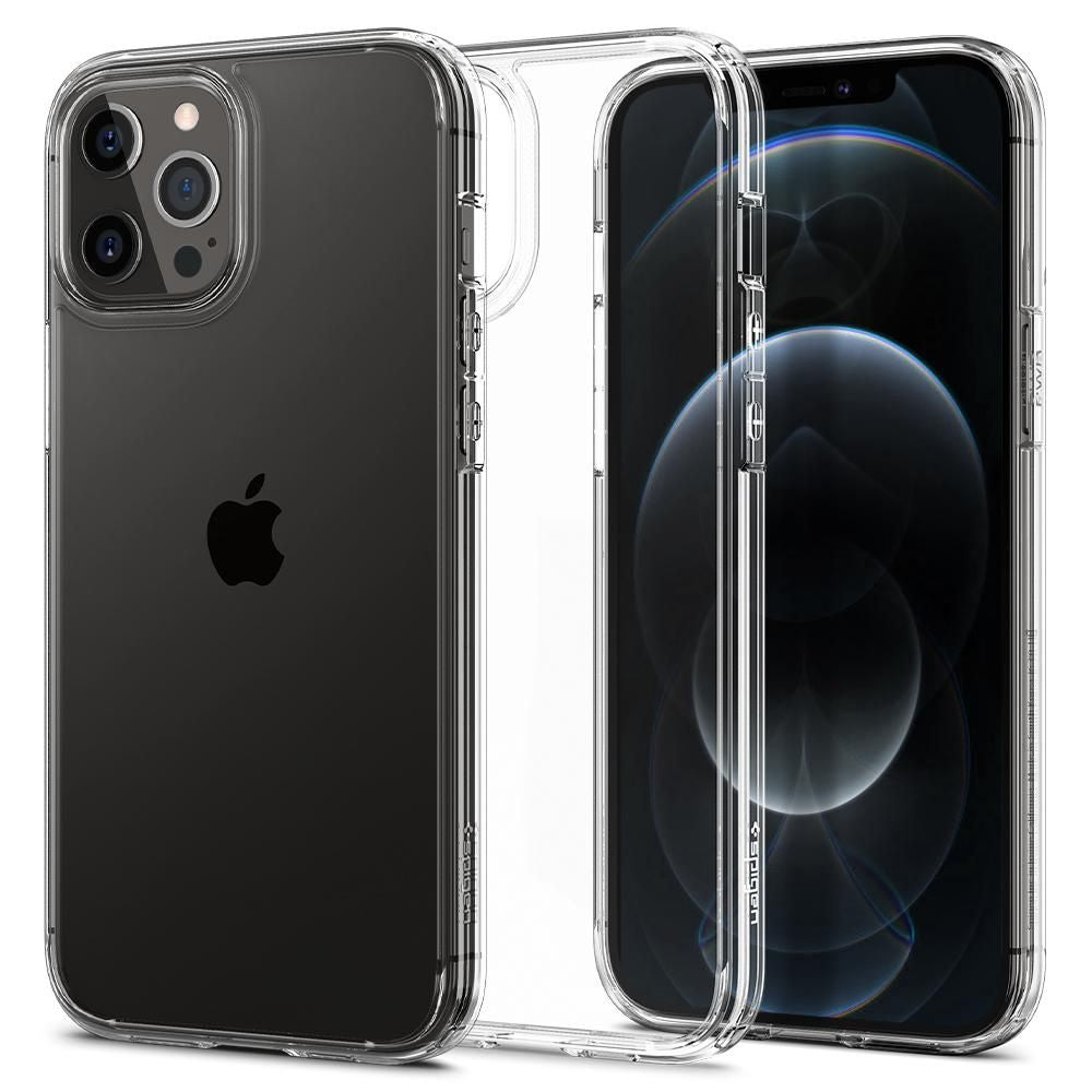 Skaidrus Spigen Ultra Hybrid dėklas iPhone 12/12 Pro -- iPhone 12