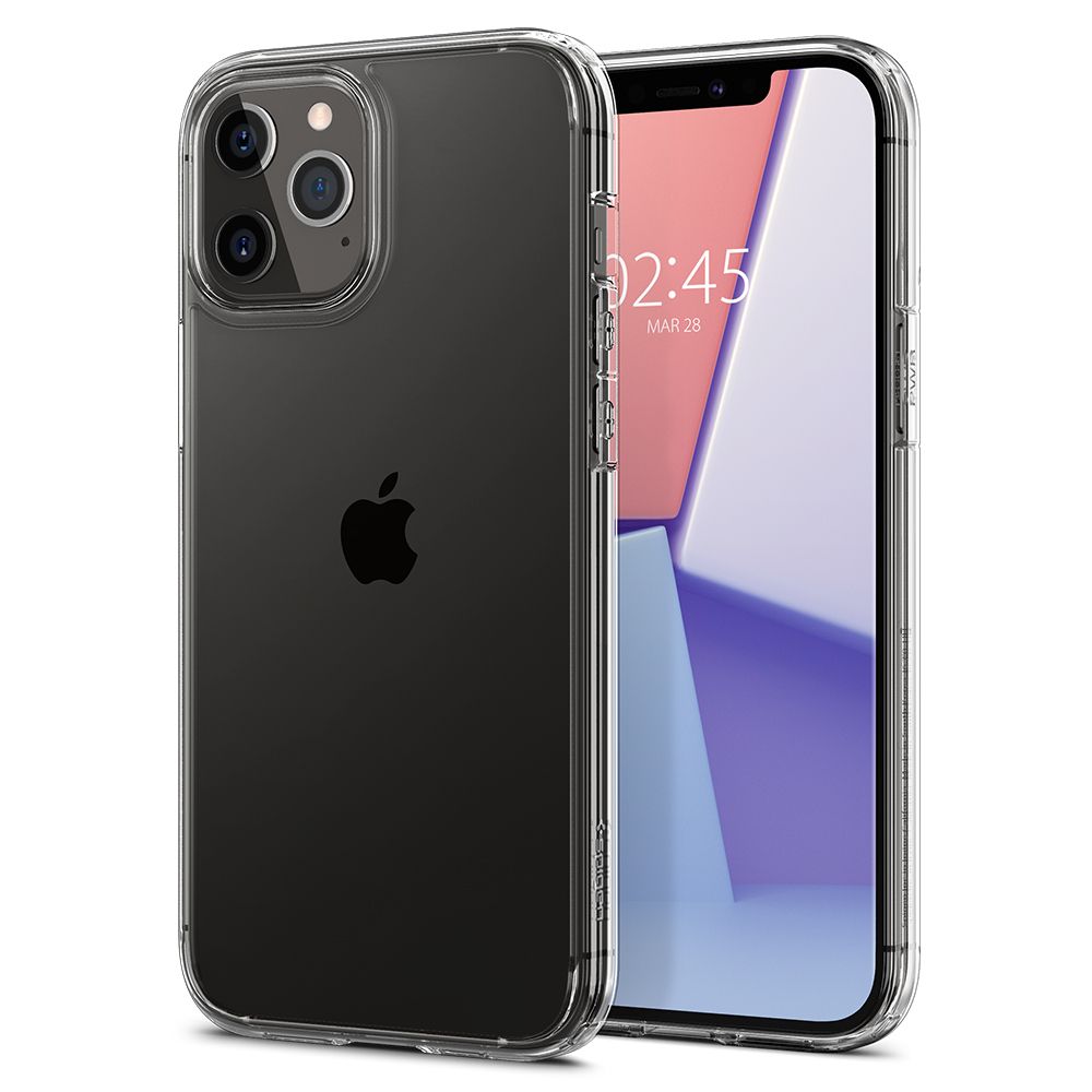 Skaidrus Spigen Ultra Hybrid dėklas iPhone 12/12 Pro -- iPhone 12