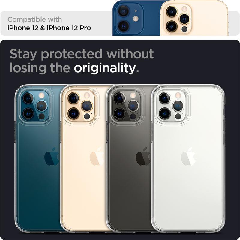 Skaidrus Spigen Ultra Hybrid dėklas iPhone 12/12 Pro -- iPhone 12