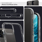 Skaidrus Spigen Ultra Hybrid dėklas iPhone 12/12 Pro -- iPhone 12