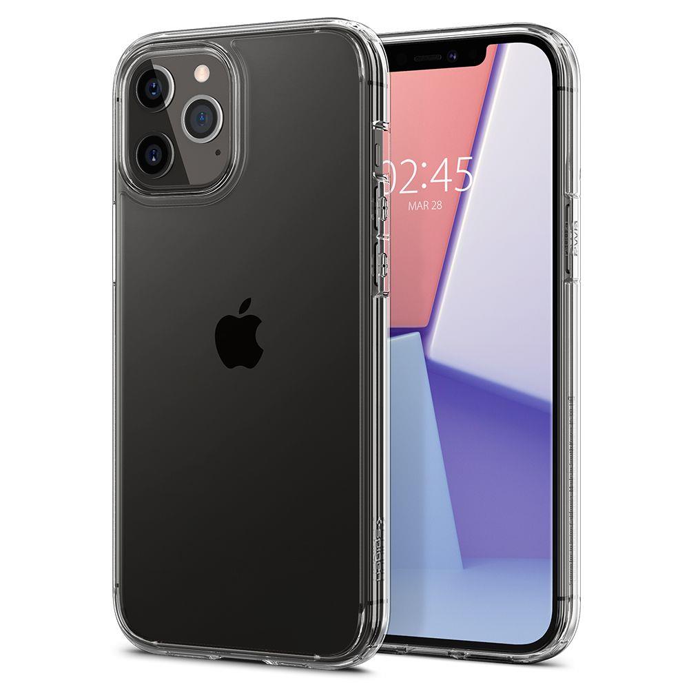 Skaidrus Spigen Ultra Hybrid dėklas iPhone 12/12 Pro -- iPhone 12