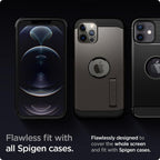 Spigen Glas.TR EZ Fit grūdintas stiklas iPhone 12/12 Pro (2 vnt.) -- iPhone 12