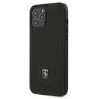 Ferrari Off Track Perforated dėklas iPhone 12 Pro Max – juodas -- iPhone 12 Pro Max