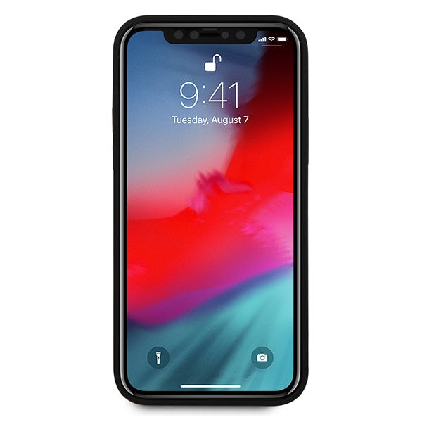 Guess Saffiano dėklas iPhone 12 Pro Max – raudonas -- iPhone 12 Pro Max