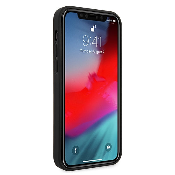 Guess Saffiano dėklas iPhone 12 Pro Max – raudonas -- iPhone 12 Pro Max