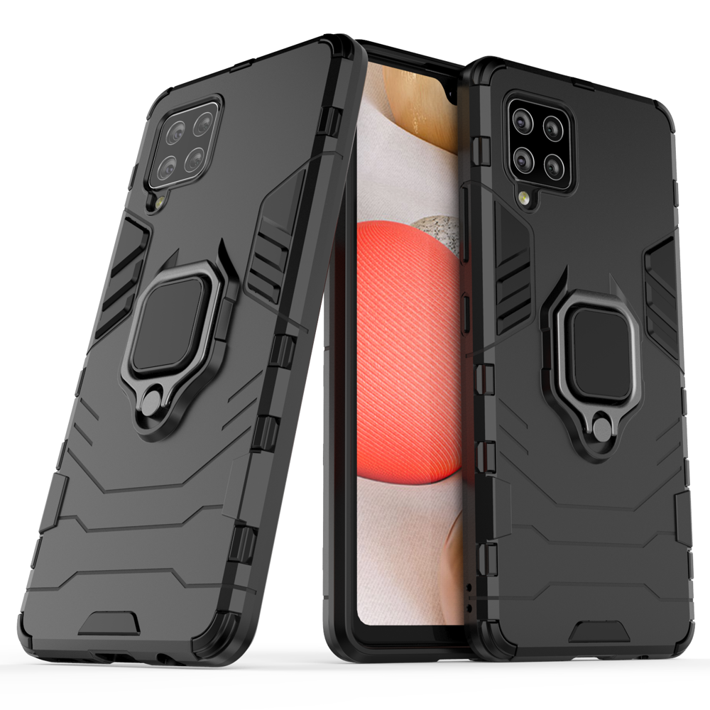 Ring Armor dėklas Samsung Galaxy A42 5G – juodas -- Samsung Galaxy A42