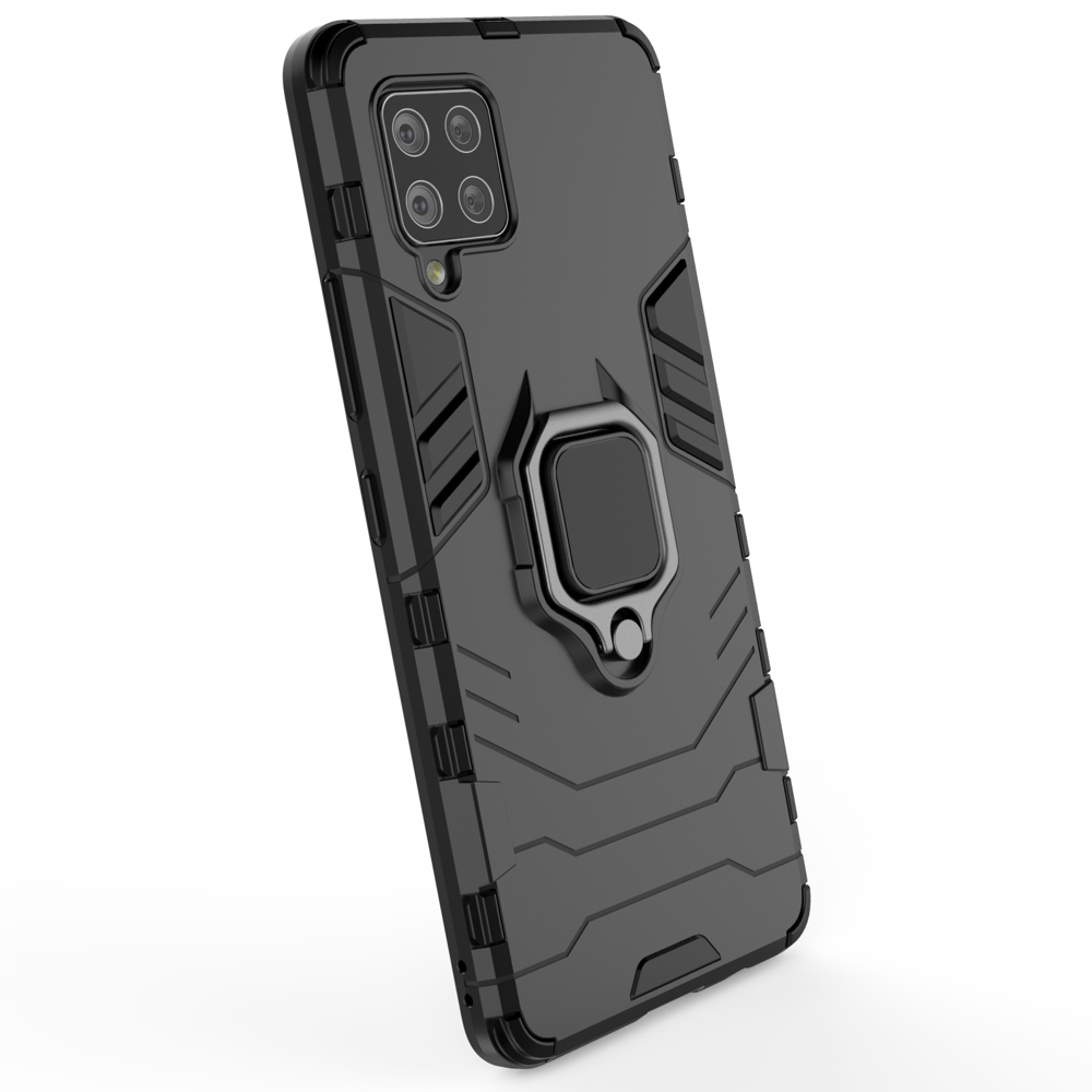 Ring Armor dėklas Samsung Galaxy A42 5G – juodas -- Samsung Galaxy A42