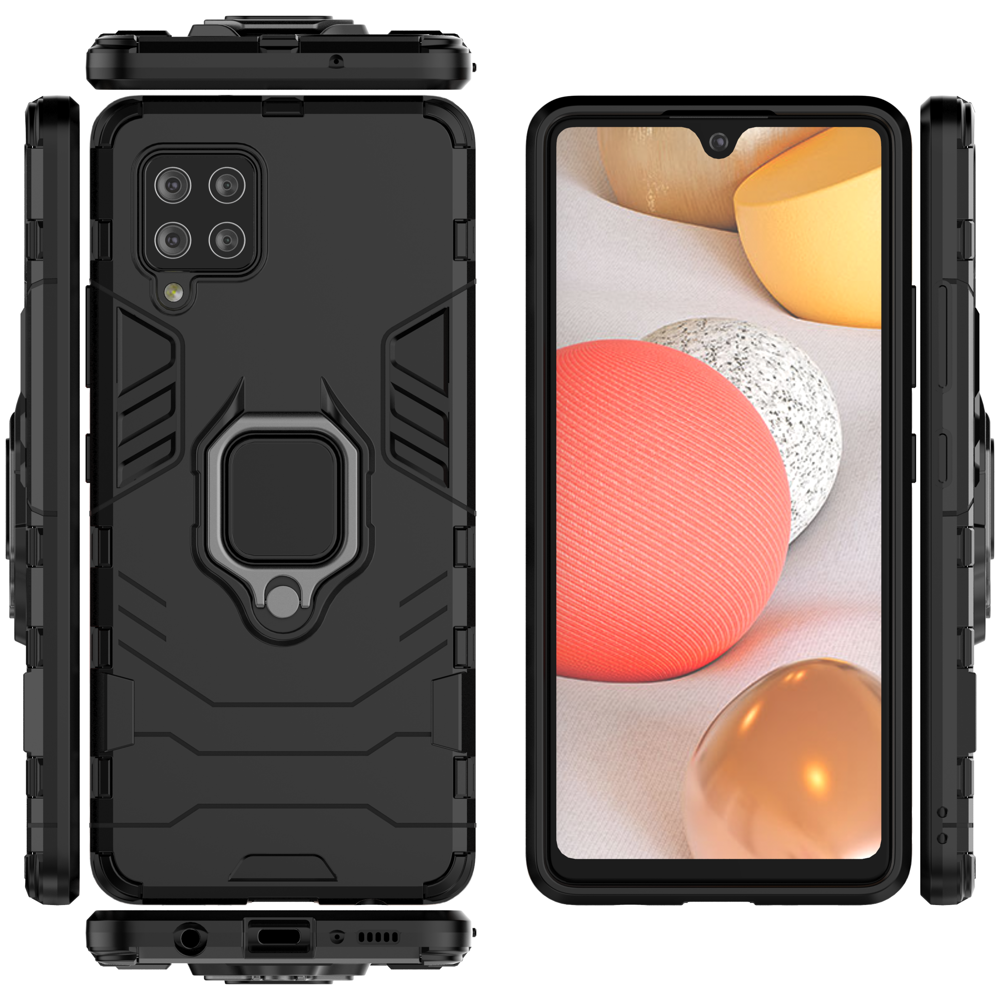 Ring Armor dėklas Samsung Galaxy A42 5G – juodas -- Samsung Galaxy A42