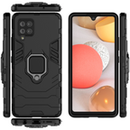 Ring Armor dėklas Samsung Galaxy A42 5G – juodas -- Samsung Galaxy A42