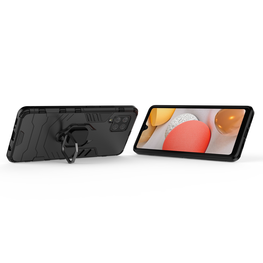 Ring Armor dėklas Samsung Galaxy A42 5G – juodas -- Samsung Galaxy A42