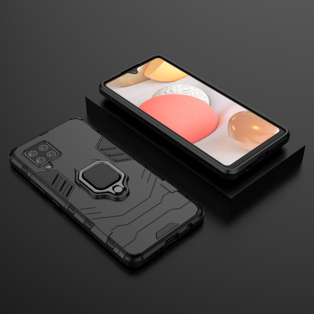 Ring Armor dėklas Samsung Galaxy A42 5G – juodas -- Samsung Galaxy A42