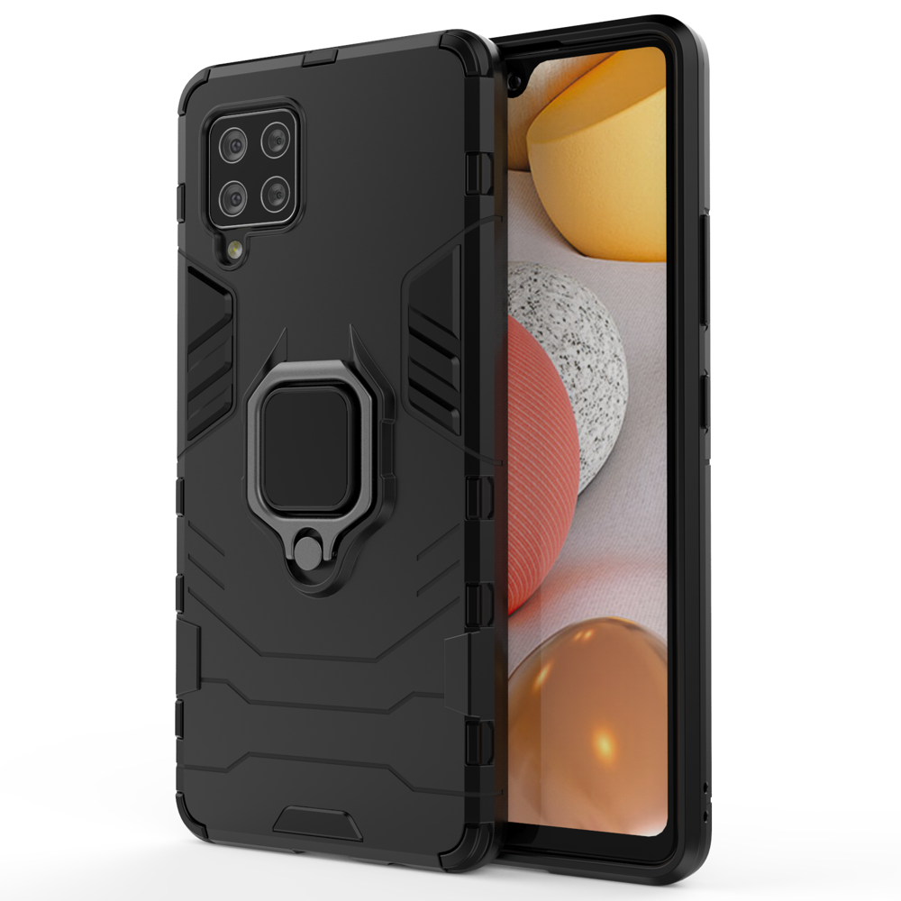 Ring Armor dėklas Samsung Galaxy A42 5G – juodas -- Samsung Galaxy A42