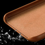 ECO PU odos dėklas iPhone 12 mini – tamsiai mėlynas -- iPhone 12 Mini