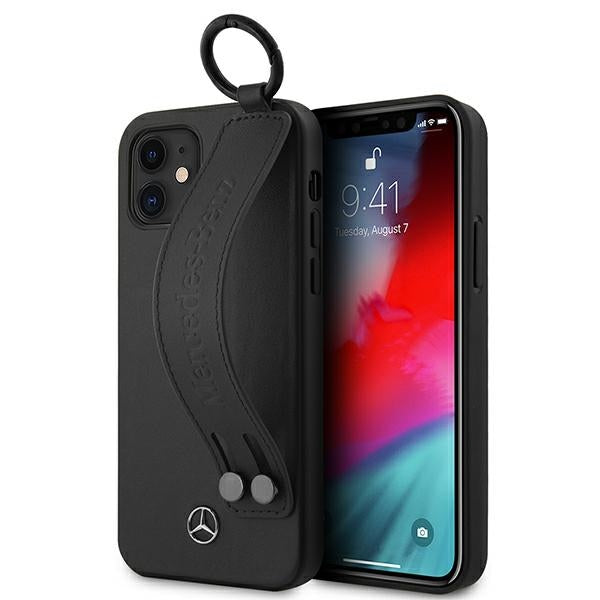 Mercedes-Benz Strap Line dėklas iPhone 12 mini – juodas -- iPhone 12 Mini