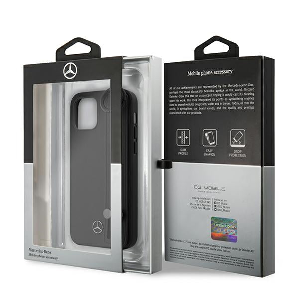 Mercedes-Benz Strap Line dėklas iPhone 12 mini – juodas -- iPhone 12 Mini