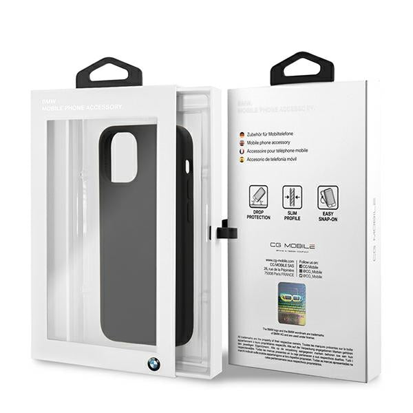 BMW silikoninis dėklas iPhone 12 mini – juodas -- iPhone 12 Mini