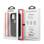 Ferrari dėklas iPhone 12 mini – juodas, anglies pluoštas -- iPhone 12 Mini