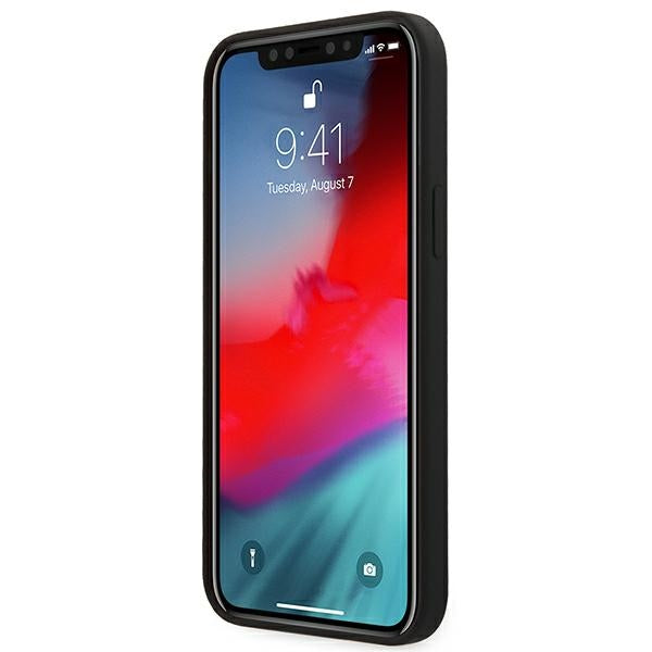 Ferrari silikoninis dėklas iPhone 12 Pro Max – juodas -- iPhone 12 Pro Max