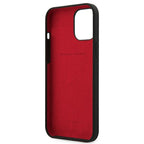 Ferrari silikoninis dėklas iPhone 12 Pro Max – juodas -- iPhone 12 Pro Max