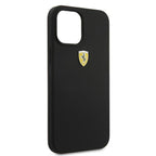 Ferrari silikoninis dėklas iPhone 12 Pro Max – juodas -- iPhone 12 Pro Max