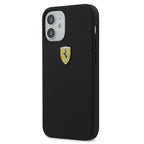 Ferrari silikoninis dėklas iPhone 12 mini – juodas -- iPhone 12 Mini