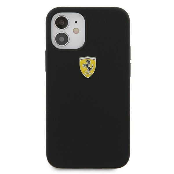 Ferrari silikoninis dėklas iPhone 12 mini – juodas -- iPhone 12 Mini