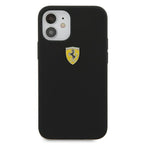 Ferrari silikoninis dėklas iPhone 12 mini – juodas -- iPhone 12 Mini