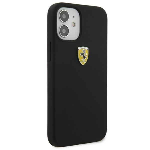 Ferrari silikoninis dėklas iPhone 12 mini – juodas -- iPhone 12 Mini