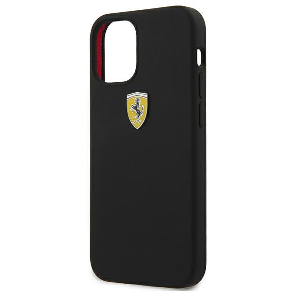 Ferrari silikoninis dėklas iPhone 12 mini – juodas -- iPhone 12 Mini