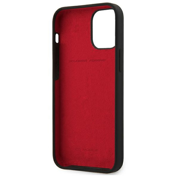 Ferrari silikoninis dėklas iPhone 12 mini – juodas -- iPhone 12 Mini