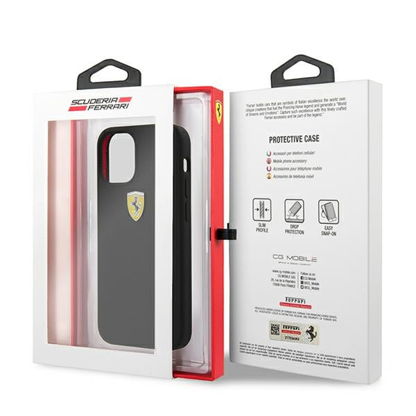 Ferrari silikoninis dėklas iPhone 12 mini – juodas -- iPhone 12 Mini