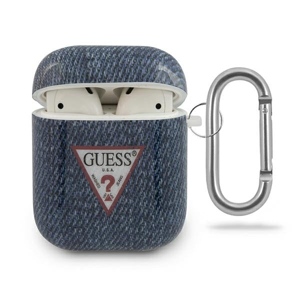 Guess Jeans dėklas AirPods 1/2 – tamsiai mėlynas -- AirPods 1 / AirPods 2