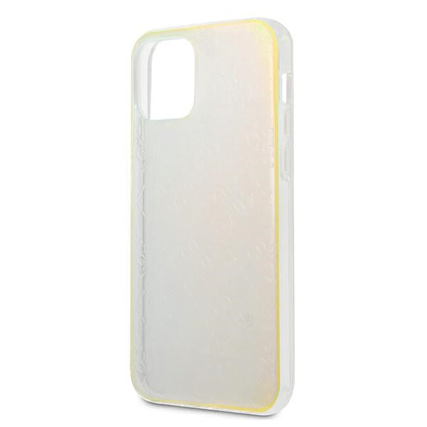 Guess 4G 3D Pattern dėklas iPhone 12/12 Pro – opalinis -- iPhone 12