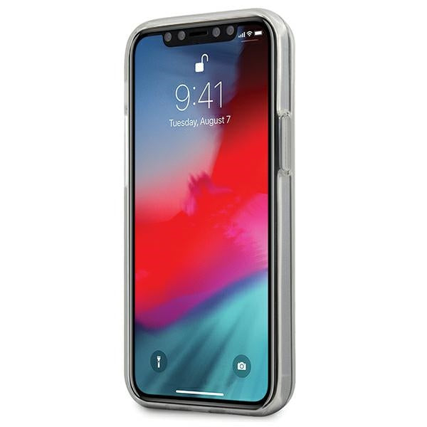 Guess 4G 3D Pattern dėklas iPhone 12 mini – mėlyna/rožinė -- iPhone 12 Mini