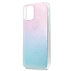 Guess 4G 3D Pattern dėklas iPhone 12 mini – mėlyna/rožinė -- iPhone 12 Mini