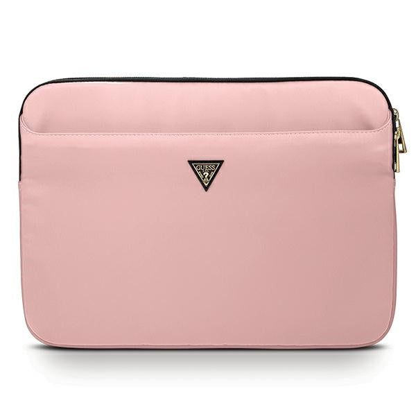 Guess Nylon Triangle Logo dėklas 13" nešiojamajam kompiuteriui – rožinis -- Laptop Bags