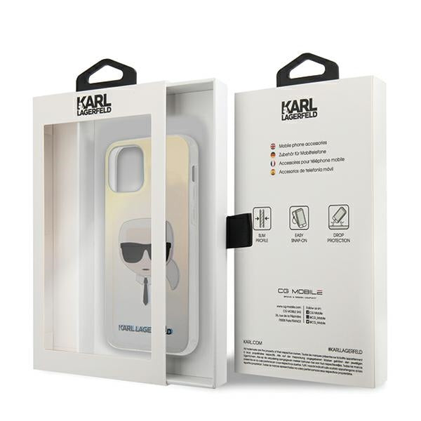 Karl Lagerfeld dėklas iPhone 12 mini – opalinis -- iPhone 12 Mini