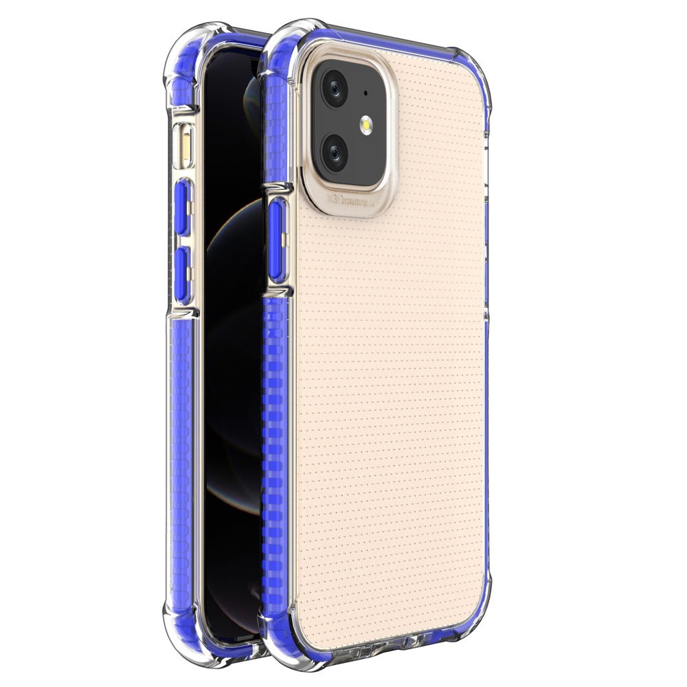 Spring Armor skaidrus TPU dėklas iPhone 12 mini – mėlynas -- iPhone 12 Mini
