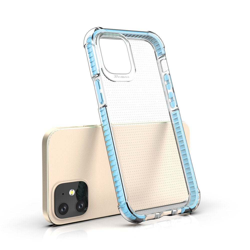 Spring Armor skaidrus TPU dėklas iPhone 12 mini – mėlynas -- iPhone 12 Mini